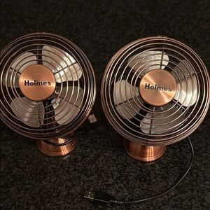 Copper Mini Fan Set